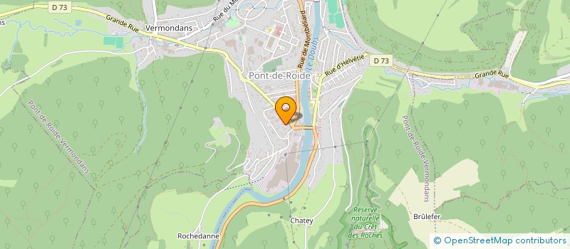 localisation de l'entreprise SCI FABIEN  PONT-DE-ROIDE-VERMONDANS