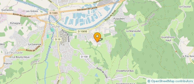 localisation de l'entreprise SCI FABIEN  LARCHE