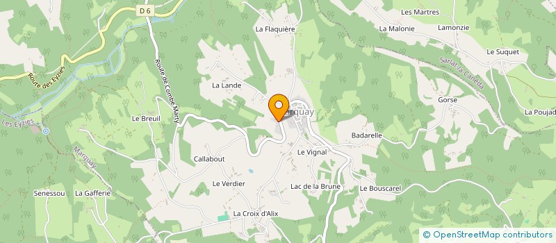 localisation de l'entreprise SCI 'FABIEN - NATACHA' (SOCIETE EN LIQUIDATION) à MARQUAY