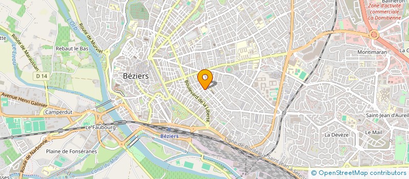 localisation de l'entreprise SCI FABIEN VINCENT  BEZIERS