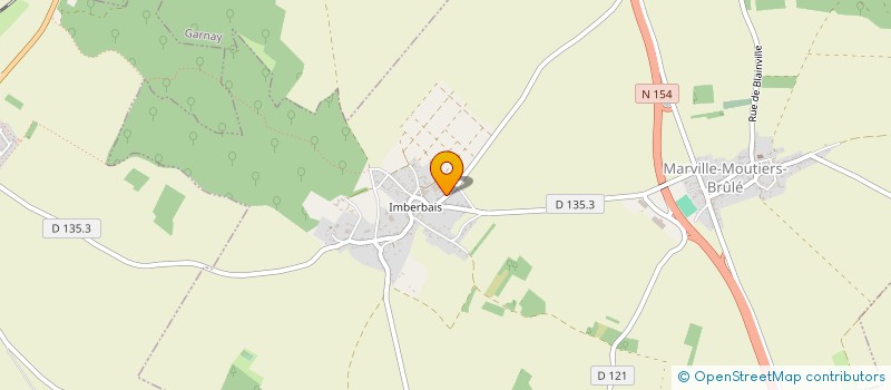 localisation de l'entreprise SCI FABIENNE ET OLIVIER à MARVILLE-MOUTIERS-BRULE