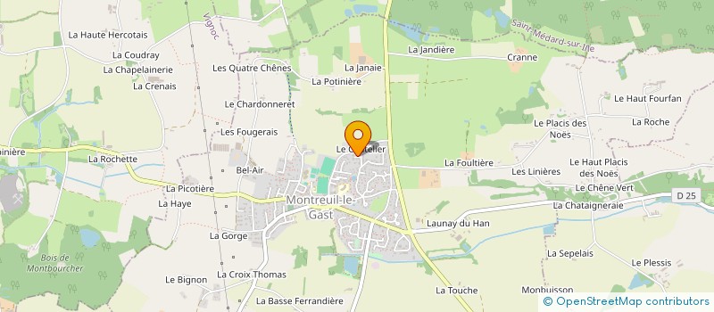 localisation de l'entreprise SCI FABIGALI  MONTREUIL-LE-GAST