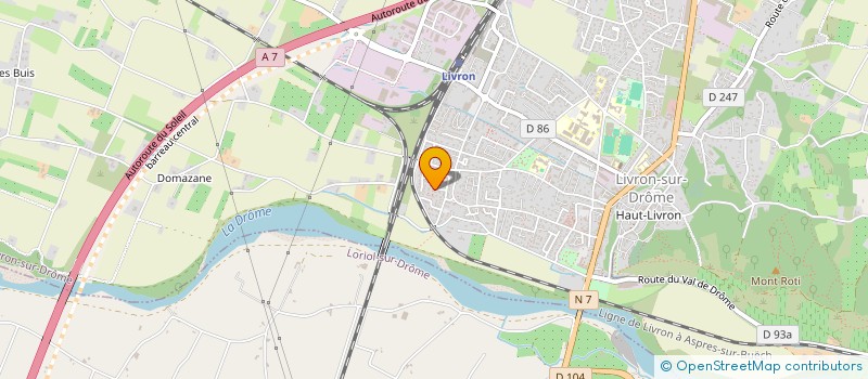 localisation de l'entreprise SCI FABIJOC  LIVRON-SUR-DROME