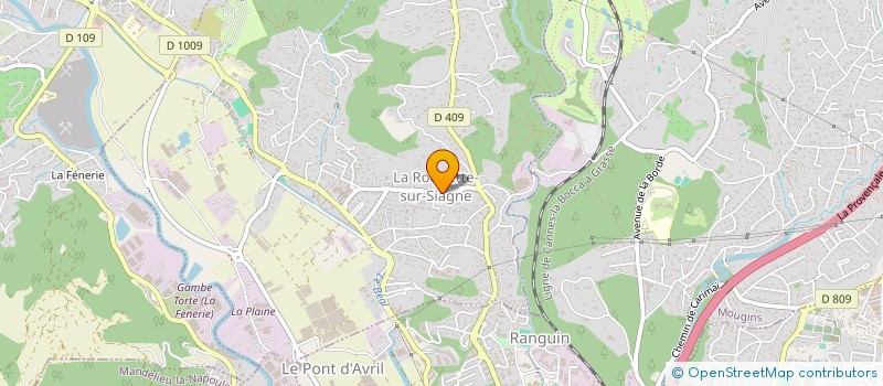 localisation de l'entreprise SCI FABIM à LA ROQUETTE-SUR-SIAGNE