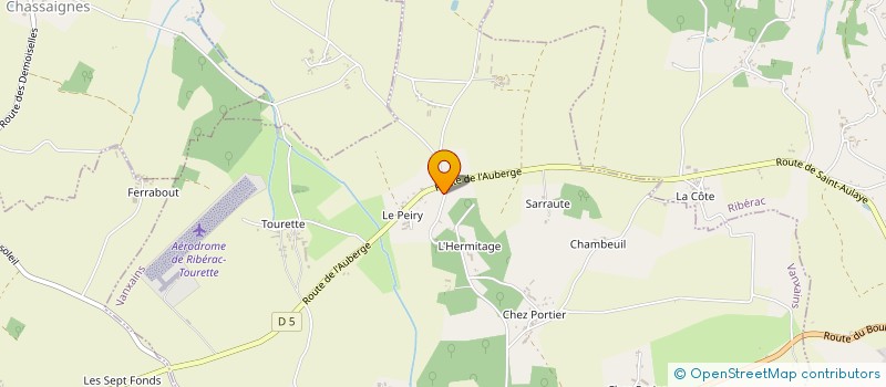 localisation de l'entreprise SCI FABIPAT  PETIT-BERSAC