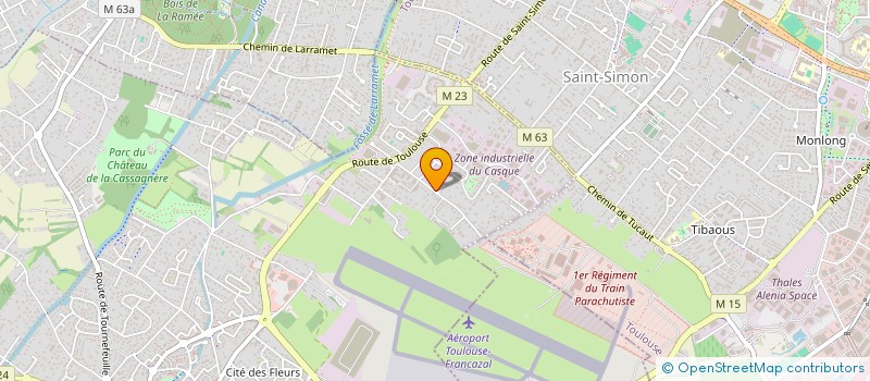 localisation de l'entreprise SCI FABISA  CUGNAUX