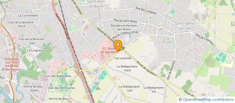 localisation de l'entreprise SCI FABLIN  SAINT-JEAN-LE-BLANC