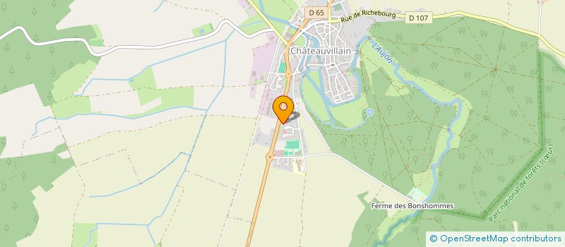 localisation de l'entreprise SCI FABLY à CHATEAUVILLAIN