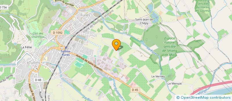 localisation de l'entreprise SCI FABOU  TULLINS