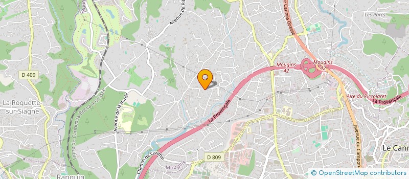 localisation de l'entreprise SCI FABRANGIO à MOUGINS