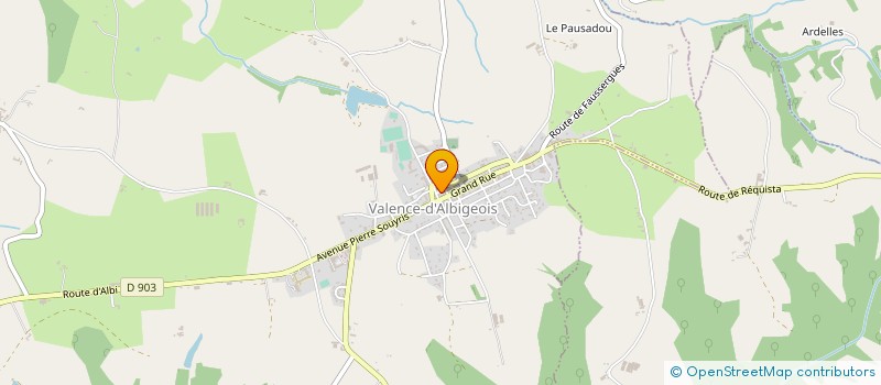 localisation de l'entreprise SCI FABRE A.J.A.  TREBAS