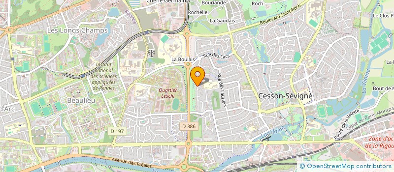 localisation de l'entreprise SCI FABRE CLEM  CESSON-SEVIGNE