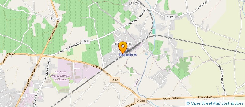localisation de l'entreprise SCI FABRE-DELGADO à GAILLAC