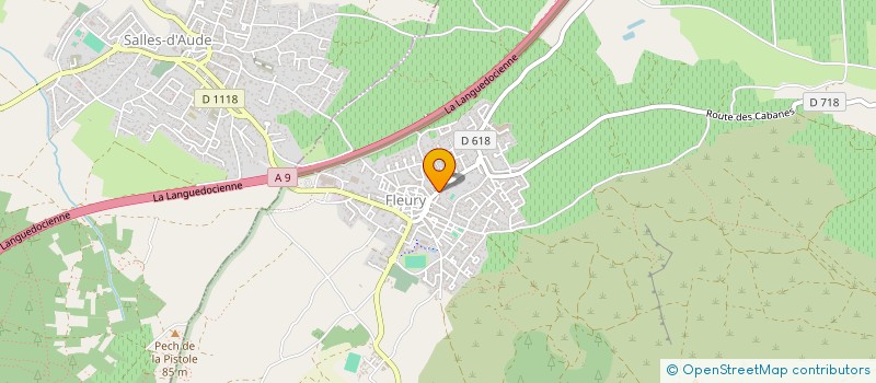 localisation de l'entreprise SCI FABREGAS  FLEURY