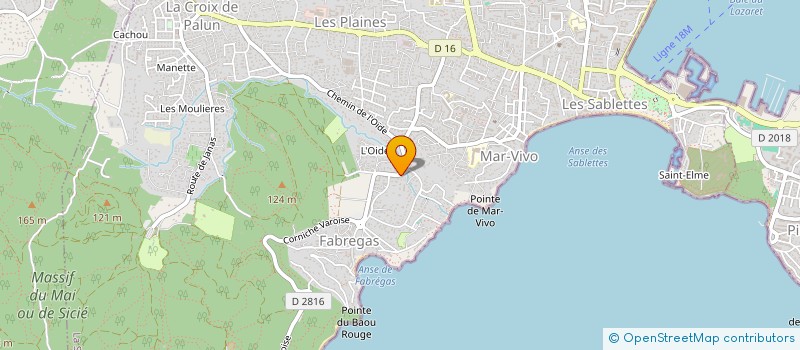 localisation de l'entreprise SCI FABREGINVEST à LA SEYNE SUR MER