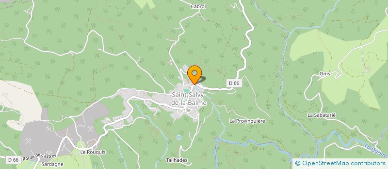 localisation de l'entreprise SCI FABRES VEAUTE  SAINT-SALVY-DE-LA-BALME