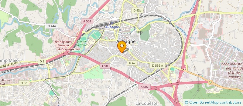 localisation de l'entreprise SCI FABRIC à AUBAGNE