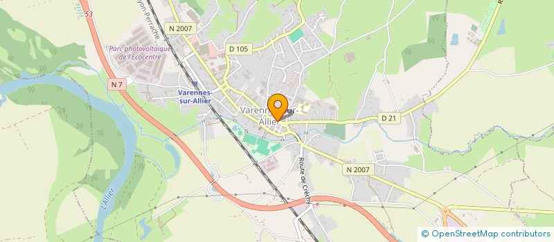 localisation de l'entreprise SCI FABRICE  VARENNES-SUR-ALLIER