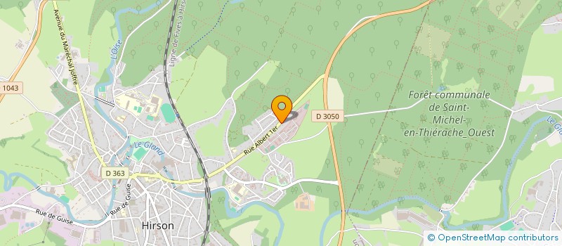 localisation de l'entreprise SCI FABRICE  HIRSON