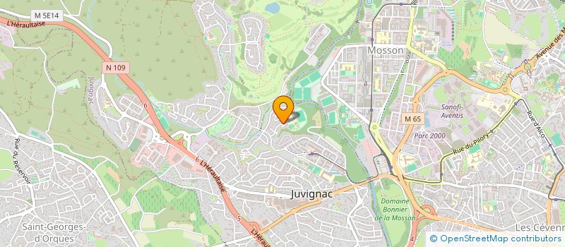 localisation de l'entreprise SCI FABRICIMMO  JUVIGNAC