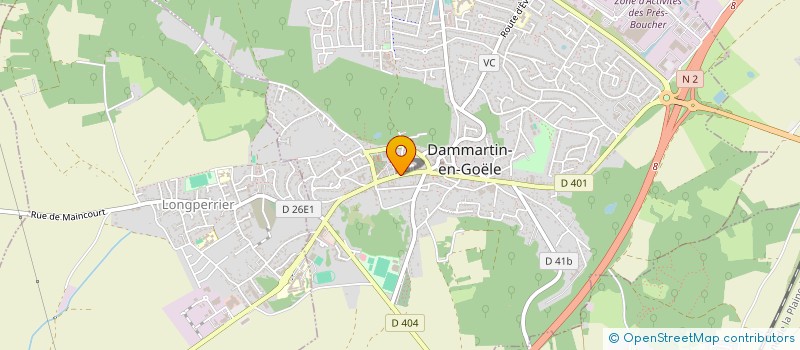 localisation de l'entreprise SCI FABRY  DAMMARTIN-EN-GOELE