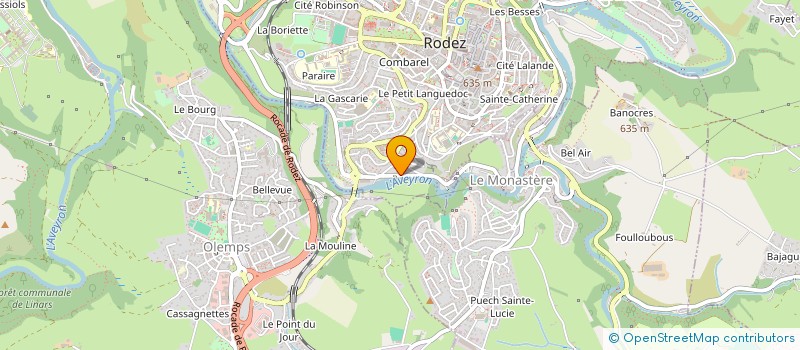 localisation de l'entreprise SCI FABRY FERRAND  RODEZ