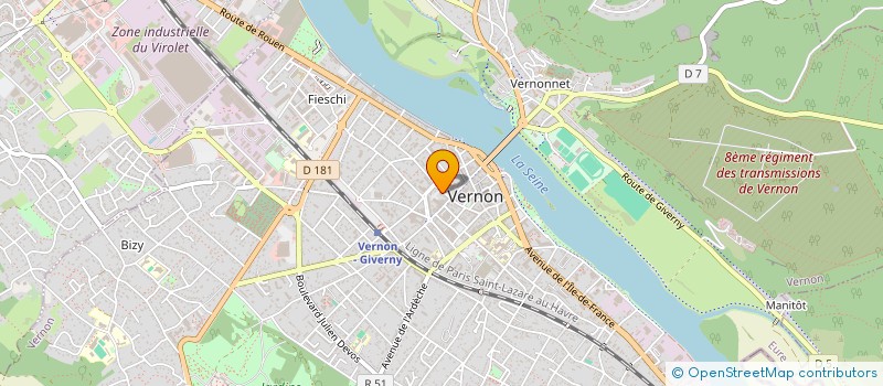 localisation de l'entreprise SCI FABYANE  VERNON