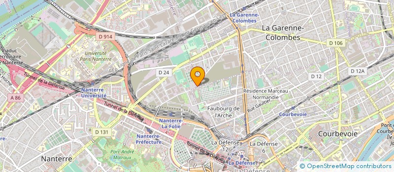 localisation de l'entreprise SCI FAC 2001  NANTERRE