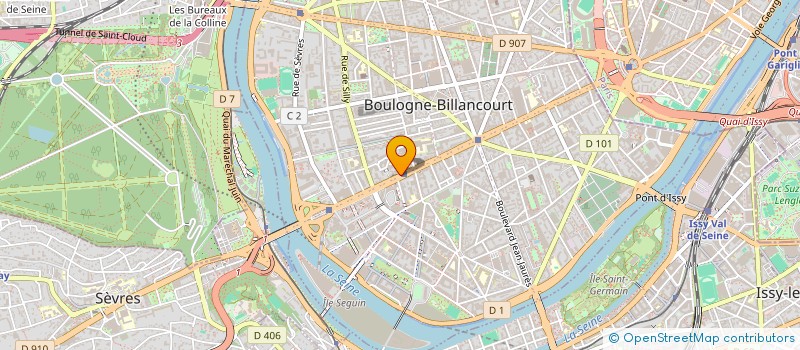 localisation de l'entreprise SCI FACAND à BOULOGNE-BILLANCOURT