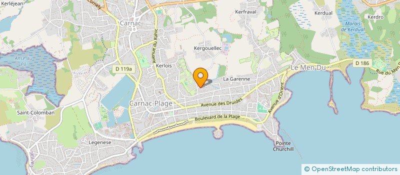 localisation de l'entreprise SCI FACC  CARNAC