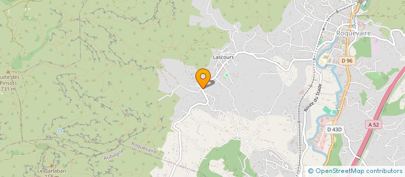 localisation de l'entreprise SCI FACE AU GARLABAN  ROQUEVAIRE