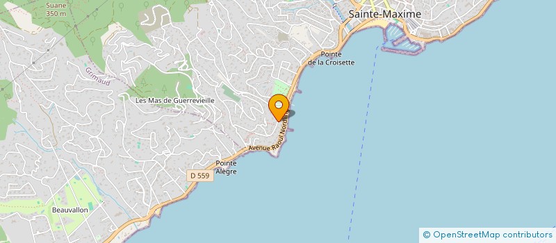 localisation de l'entreprise SCI FACE AU LARGE à SAINTE-MAXIME