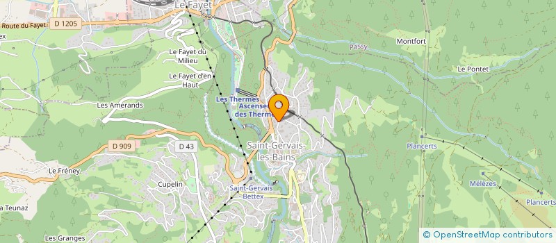 localisation de l'entreprise SCI FACE AUX QUATRE TETES  SAINT-GERVAIS-LES-BAINS