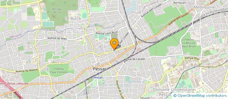 localisation de l'entreprise SCI FACEL  PESSAC