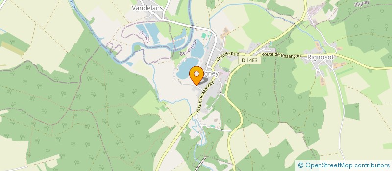 localisation de l'entreprise SCI FACELAMA  RIGNEY