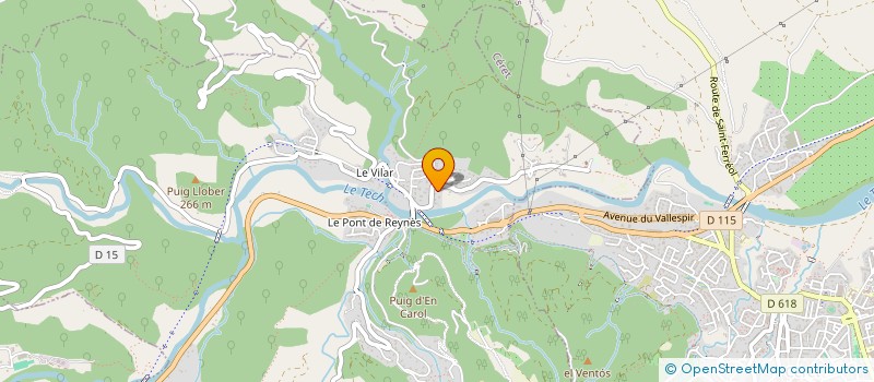 localisation de l'entreprise SCI FACEM  REYNES