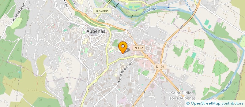 localisation de l'entreprise SCI FACEO à AUBENAS