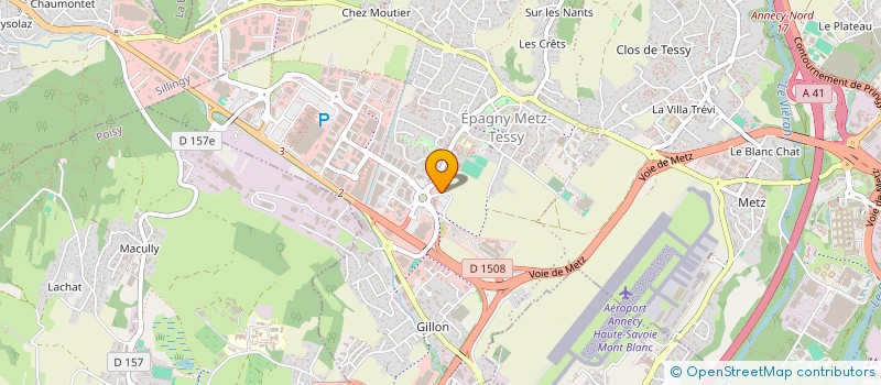 localisation de l'entreprise SCI FACESHOT  EPAGNY METZ-TESSY