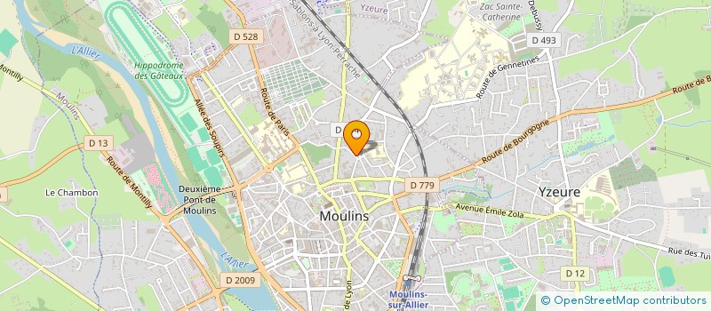 localisation de l'entreprise SCI FACIFOLO à MOULINS