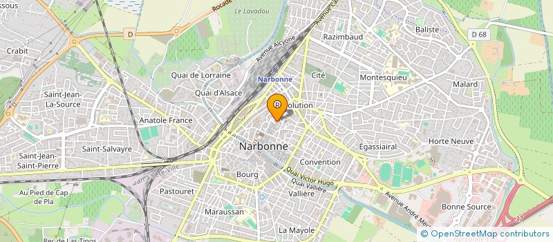 localisation de l'entreprise SCI FACIL  NARBONNE