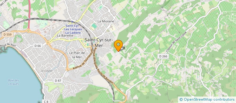 localisation de l'entreprise SCI FACONE ROUCAS à SAINT-CYR-SUR-MER
