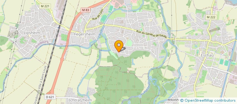 localisation de l'entreprise SCI FACOU HACHETTE  FEGERSHEIM