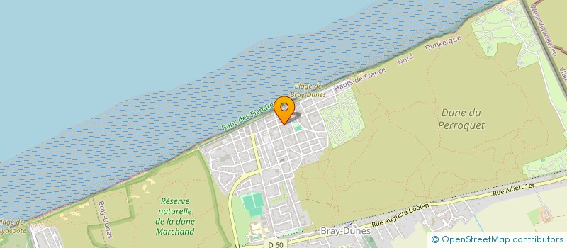 localisation de l'entreprise SCI FACQUES ET GEVAERT IMMOBILIER  BRAY-DUNES