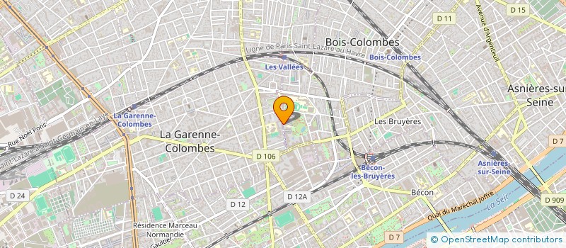 localisation de l'entreprise SCI FACT à BOIS-COLOMBES