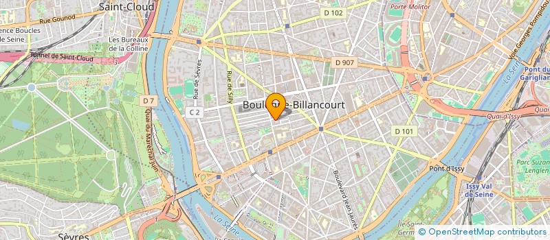 localisation de l'entreprise SCI FACTORY à BOULOGNE-BILLANCOURT