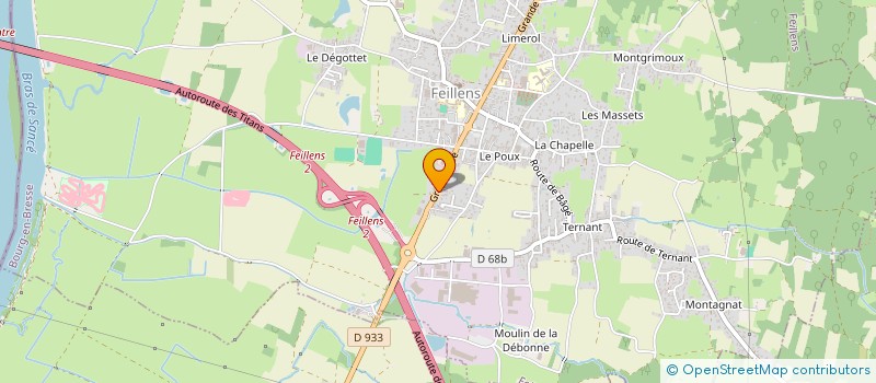 localisation de l'entreprise SCI FACTORY  FEILLENS