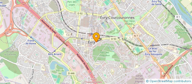 localisation de l'entreprise SCI FACULTE DES METIERS à EVRY-COURCOURONNES