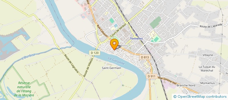 localisation de l'entreprise SCI FADAN  TONNEINS