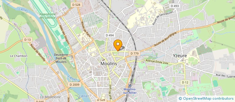 localisation de l'entreprise SCI FADES à MOULINS