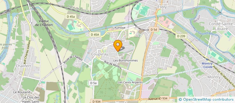 localisation de l'entreprise SCI FADHLAOUI  COUPVRAY